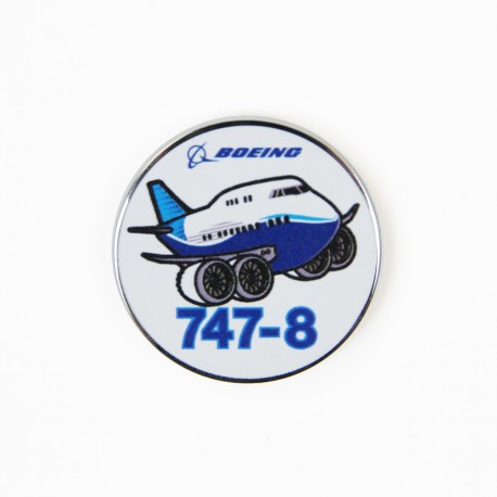 Boeing Pudgy 747-8 Pin