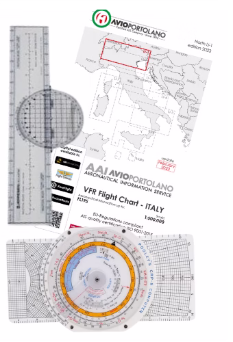 Kit Studenti CRP 2 (regolo E6B, carta Avioportolano)