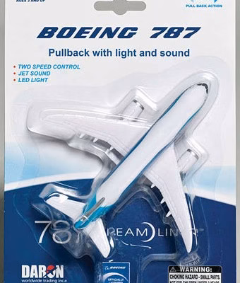 Modellino Boeing 787 Dreamliner a Carica