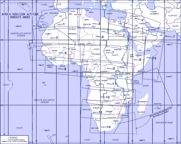mappa carte enroute ifr jeppesen africa