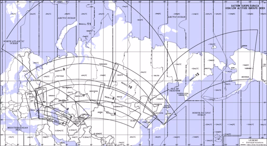 Carta Jeppesen IFR Enroute per simulazione e collezionismo 10 mappa carte enroute ifr jeppesen asia