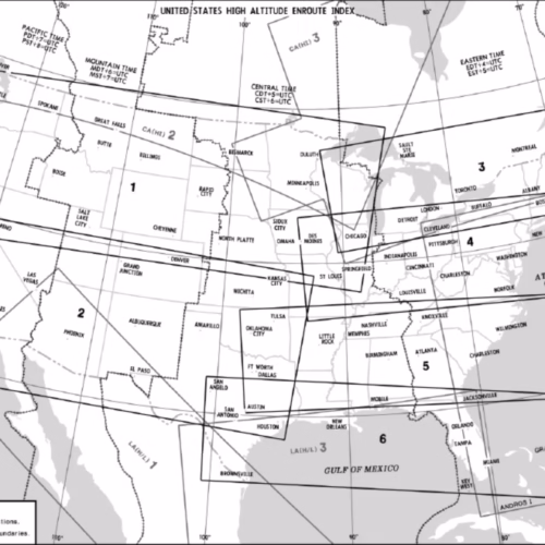 Carta Jeppesen IFR Enroute per simulazione e collezionismo 11 mappa carte enroute ifr jeppesen stati uniti