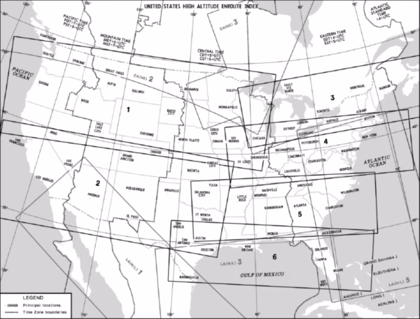 mappa carte enroute ifr jeppesen stati uniti
