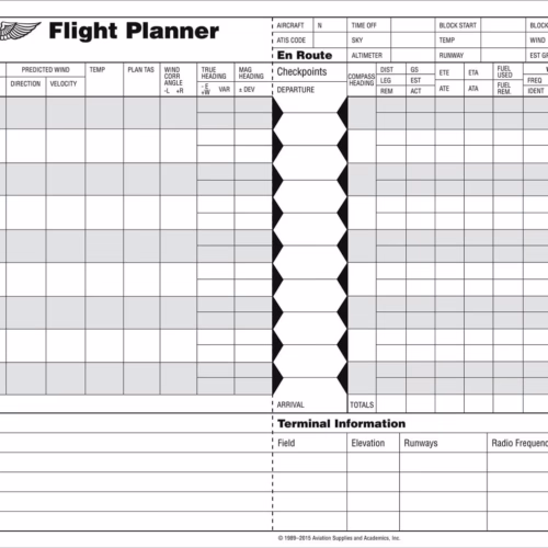 ASA Flight Planner Pad