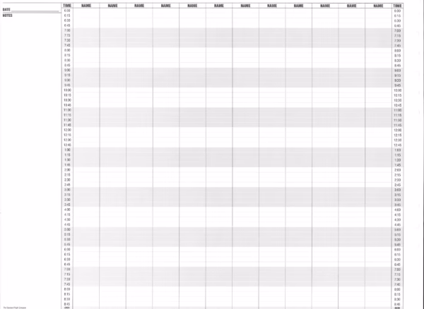 Pagina ASA Flight Schedule - sinistra